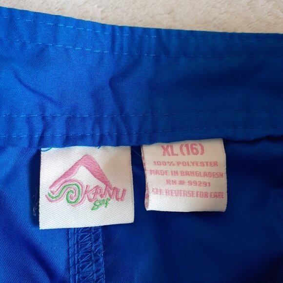 Kanu Surf NWT Girl's Size XL (16) Blue Board UPF 50 Quick Dry Velcro Shorts - Picture 4 of 6